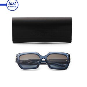 DIOR Shiny Blue Square Sunglasses